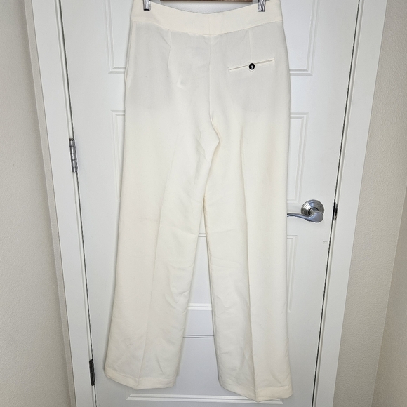 NWT!!! MNG Elegant Cream Wide-Leg Pants. Size 6 - Picture 3 of 8